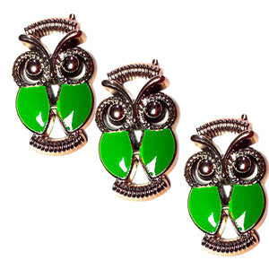 Martisor Copii din Acril 1 buc Bufnita Norocoasa Verde Cadou 1 8 Martie
