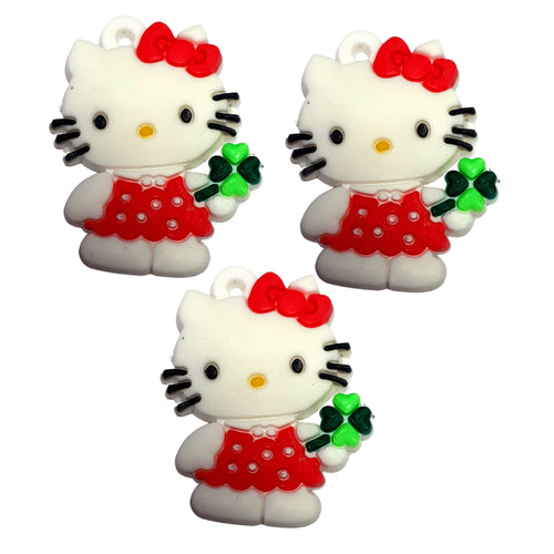 Cadou pentru Copii Martisor 1 8 Martie din Cauciuc Silicon Disney Copii Pisicuta Hello Kitty Capsunica Rosie cu Trifoi 
