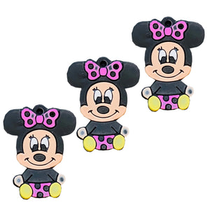 Cadou pentru Copii Martisor 1 8 Martie din Cauciuc Silicon Disney Minnie Mouse Baby Fetita Roz Fetite Clubul lui Mickey 