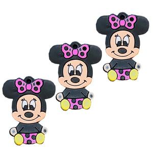Cadou pentru Copii Martisor 1 8 Martie din Cauciuc Silicon Disney Minnie Mouse Baby Fetita Roz Fetite Clubul lui Mickey 