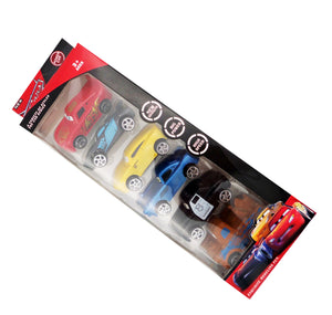 Jucarii Masinute in Cutie Cadou Set 6 buc Cars Fulger McQuuen Bucsa Sheriff Hamilton Cadou