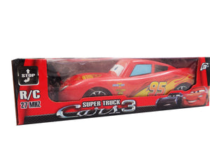 Jucarie Masina in Cutie Cadou Cars 3 Fulger McQueen 95 cu Telecomanda Copii Cadou Baieti