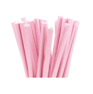 Paie din Carton Set 12 buc Petrecere Party Nunti Botezuri Cocktail Roz Piersica Botez Bunti