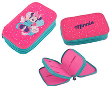 Încărcați imaginea în Galerie, Penar Neechipat Scoala 3 Fermoare Dots Minnie Mouse