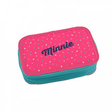 Încărcați imaginea în Galerie, Penar Neechipat Scoala 3 Fermoare Dots Minnie Mouse