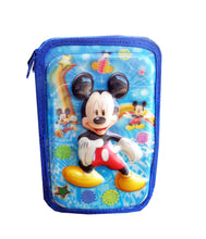 Încărcați imaginea în Galerie, Penar de Scoala Echipat 3D cu Rechizite 3 Fermoare Disney Mickey Mouse