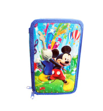 Încărcați imaginea în Galerie, Penar de Scoala Echipat 3D cu Rechizite 2 Fermoare Mickey Mouse