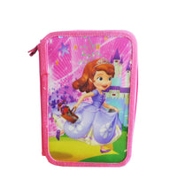 Încărcați imaginea în Galerie, Penar de Scoala Echipat cu Rechizite si 3 Fermoare Disney Printesa Sofia Iepurasul Trifoi