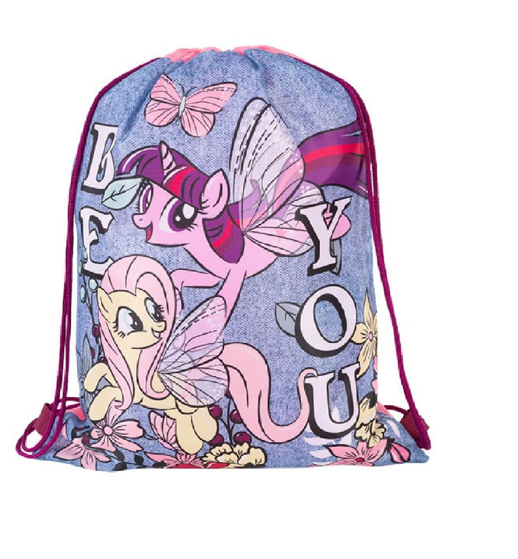 Sac pentru Echipament de Sport Fitness Copii Antrenament Disney My Little Pony Pink Scoala Fete Fetite