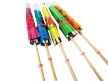 Încărcați imaginea în Galerie, Set 8 buc Scobitori Cupcake Toppers Candy Bar Muffin Cocktail Umbrelute Multicolore