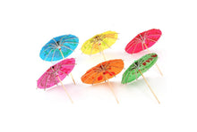 Încărcați imaginea în Galerie, Set 8 buc Scobitori Cupcake Toppers Candy Bar Muffin Cocktail Umbrelute Multicolore