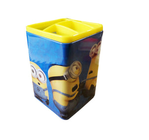 Suport Creioane din Metal pentru Copii Birou Scoala Disney Despicable Minionii Galbeni Baieti Cadou