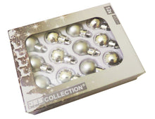 Încărcați imaginea în Galerie, Set Globuri de Craciun Uniculoare pentru Brad 12 buc Argintii-Silver 2 cm