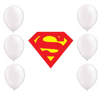 Încărcați imaginea în Galerie, Set Baloane de Petrecere de Umflat 24 Buc Latex Cauciuc 1 Culoare Superman Nunta Botez