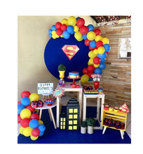 Încărcați imaginea în Galerie, Set Baloane de Petrecere de Umflat 24 Buc Latex Cauciuc 3 Culori Rosii Galben Albastru Superman