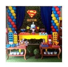 Încărcați imaginea în Galerie, Set Baloane Party de Umflat Latex Cauciuc 3 Culori pentru o Petrecere Tematica cu Superman Nunta Botez Baieti