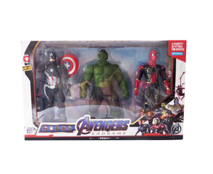 Set Figurine Avengers Hulk Captain America Spiderman Jucarii 3 buc Omul Paianjen