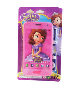 Jucarie Telefon IPhone Copii cu Baterii Disney Printesa Sofia Intai the First si Iepurasul Trifoi Cadou Copii