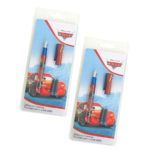 Stilou Copii pentru Scoala cu Rezerve Patroane Disney Cars Masinute Fulger McQueen 95 Instrument Scris Set Scolar cu Rezerve
