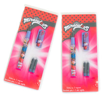 Încărcați imaginea în Galerie, Stilou Copii pentru Scoala cu Rezerve Patroane Disney Miraculous Lady Bug Buburuza and Cat Noir Motanul Set Scolar cadou Copii fetite