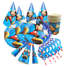 Încărcați imaginea în Galerie, Set de Petrecere Aniversare Party Disney Blue Happy Mickey Mouse Fete baieti