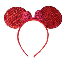 Încărcați imaginea în Galerie, Cordeluta Disney Coronita Copii Urechi de Minnie Mouse Glitter Rosie
