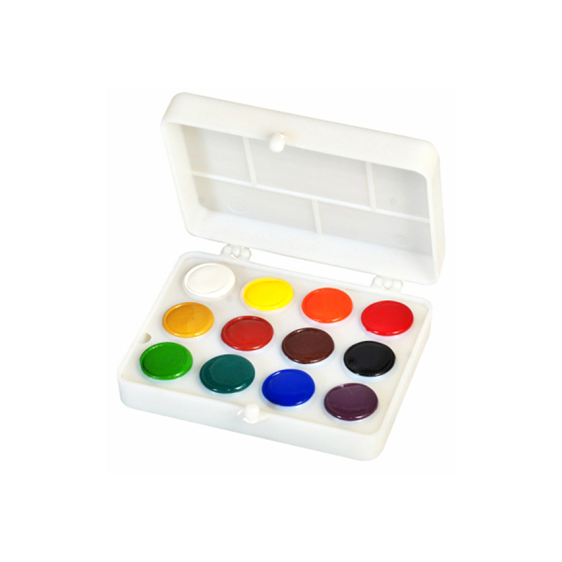 Acuarele Colibri Set de 12 Culori pentru Scoala Copii