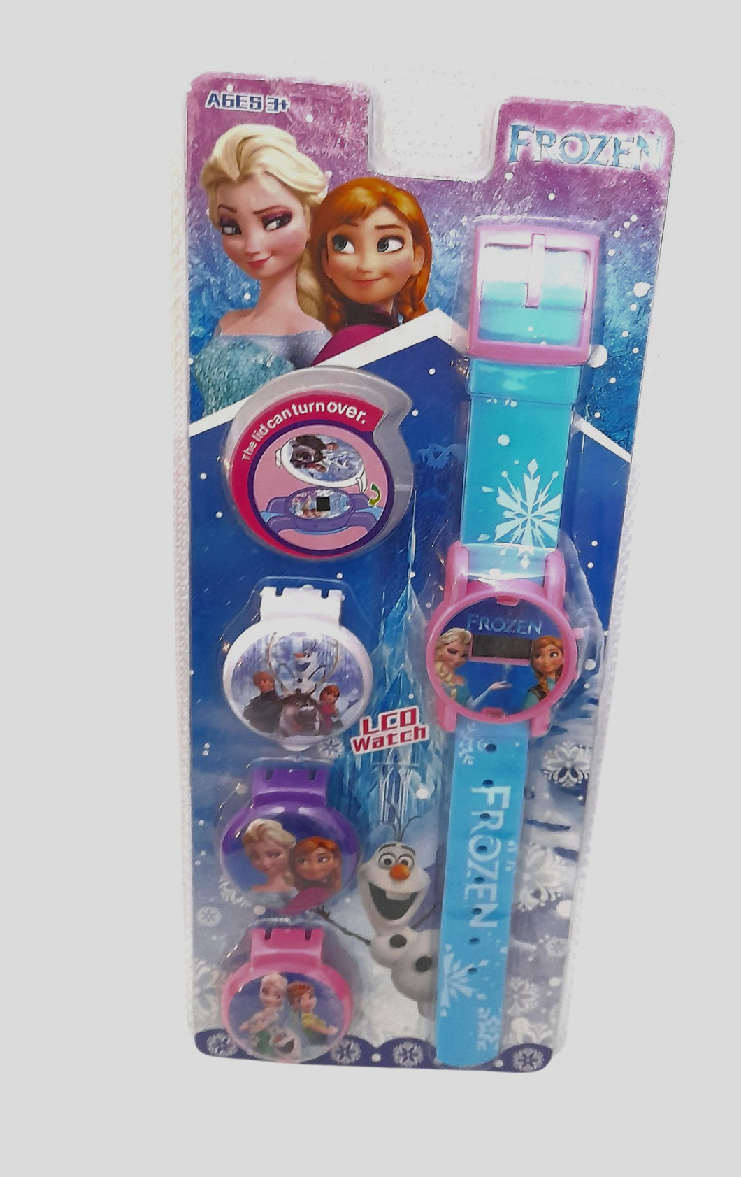 Ceas de Mana Electronic Copii Disney Fronzen cu 3 Capace de Schimb