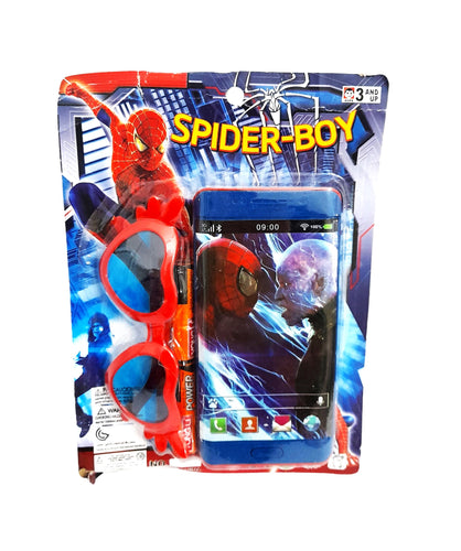 Set Ceas de Mana Electronic si Ochelari Copii Spiderman Boy