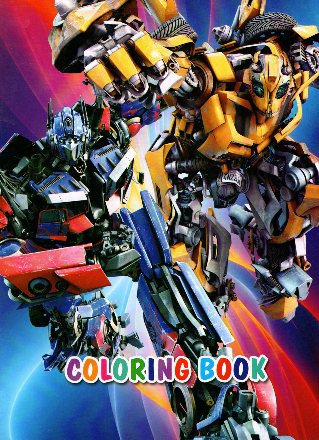 Carte de Colorat Copii cu Supereroi Transformers si Stickers