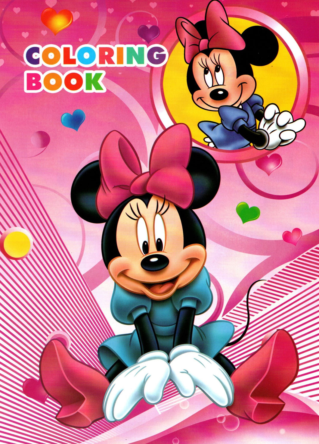 Carte de Colorat Disney pentru Copii cu Sticker-e cu Mickey si Minnie Mouse