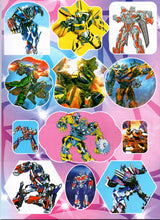 Încărcați imaginea în Galerie, Carte de Colorat Copii cu Supereroi Transformers si Stickers