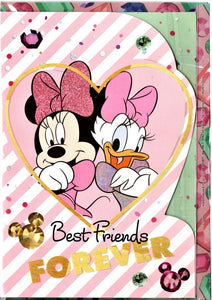 Felicitare din Carton 3D Minnie Mouse si Daisy Duck Best Friends