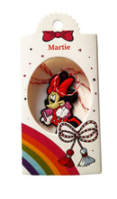 Încărcați imaginea în Galerie, Martisor Copii din Cauciuc Silicon Disney in Cutie Cadou 1 buc Minnie Mouse Roz Rosu