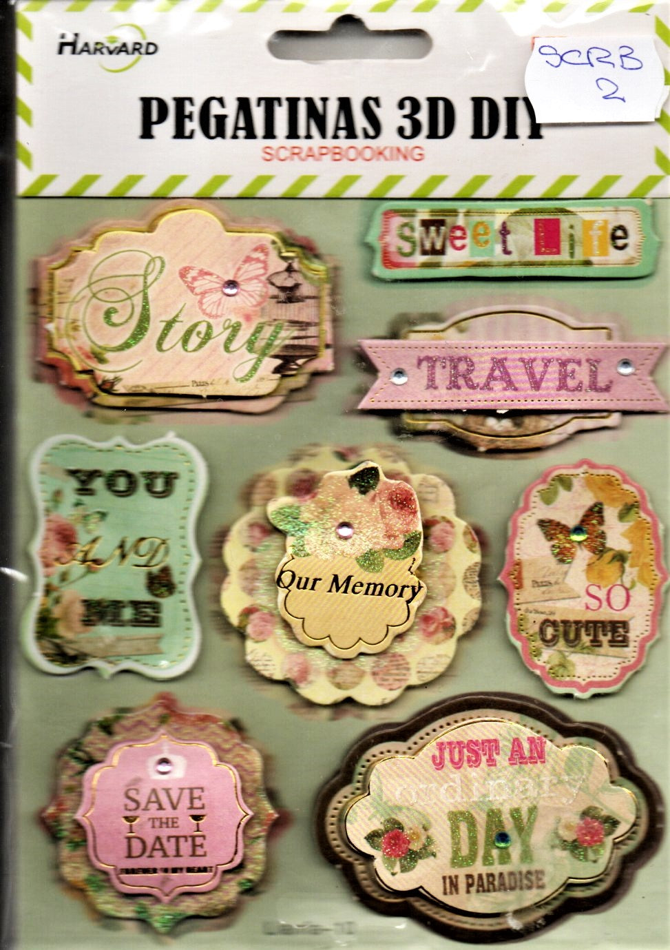 Scrapbooking, Retro 2, 3D