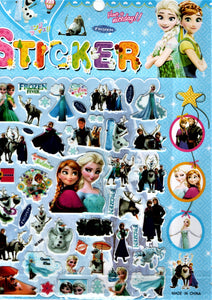 Abtibild Sticker Autoadeziv Autocolant pentru Copii Disney Frozen Regatul de Gheata Elsa si Ana